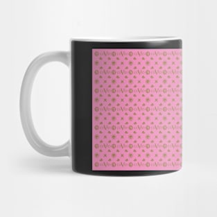 COVID 19 Pattern Pink Mug